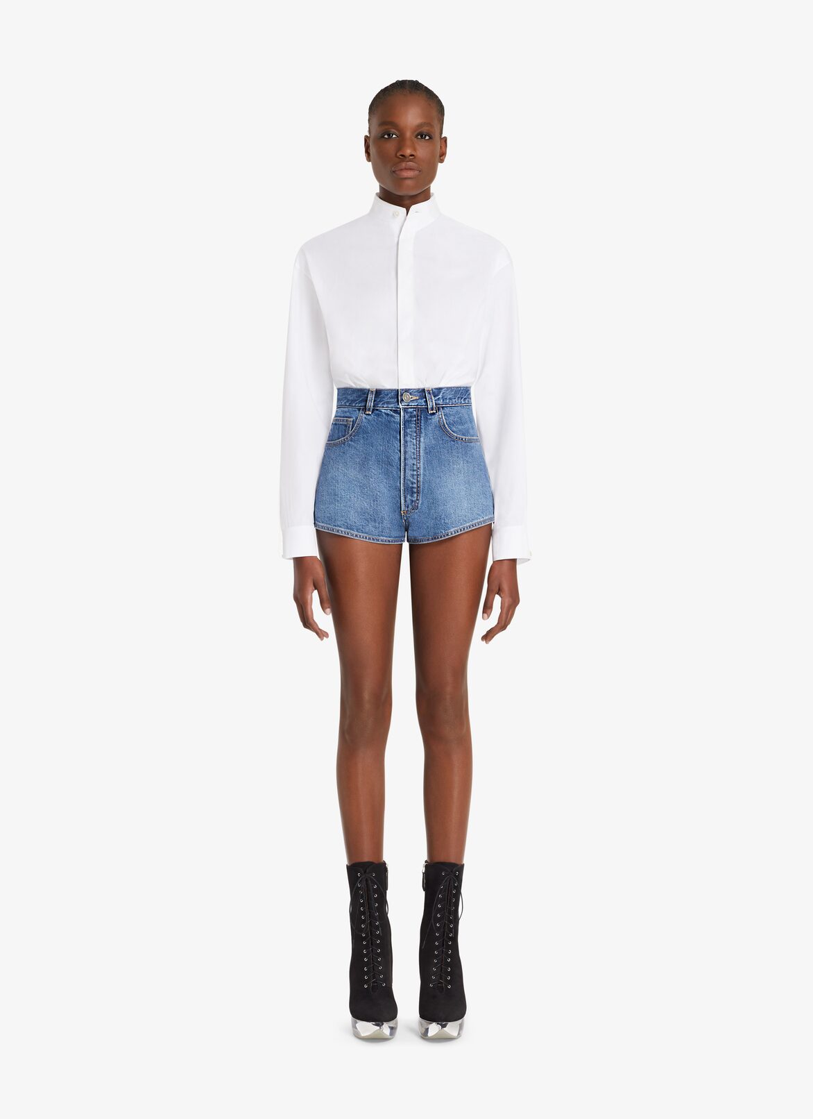 Poplin body-shirt ALAÏA WHITE POPLIN BODY-SHIRT